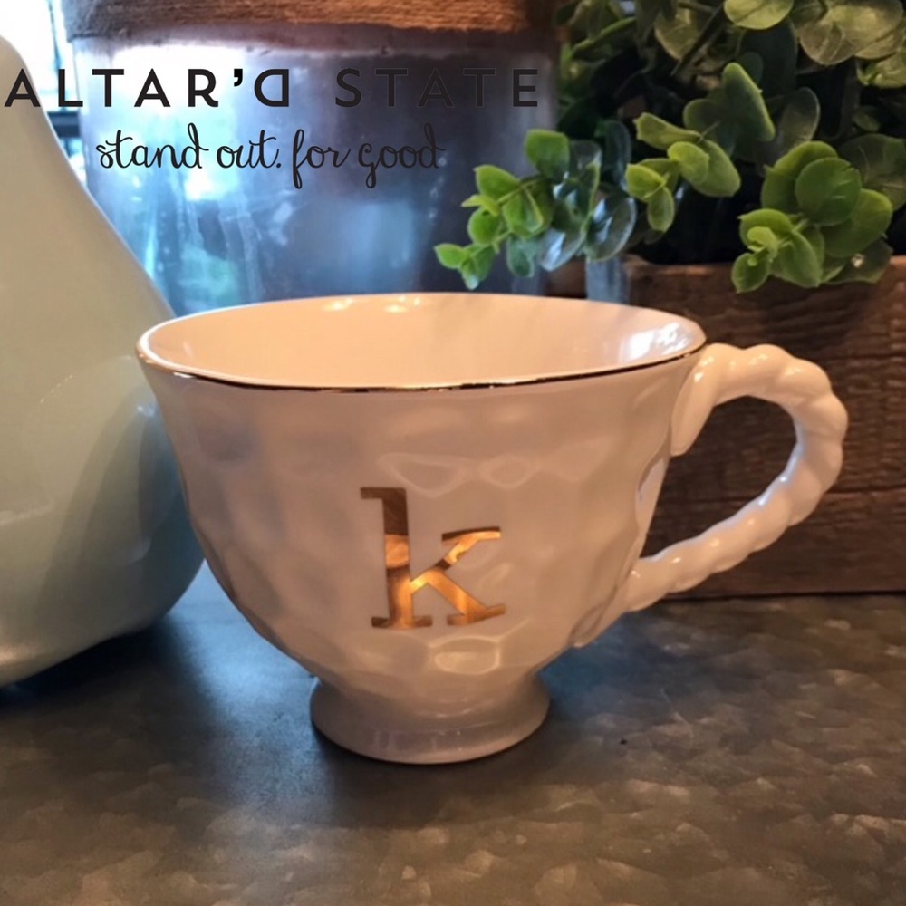 Altar’d State Monogram Mug- K